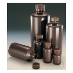Nalgene&trade; Enghalsflaschen aus braunem HDPE in...