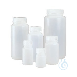 Nalgene™ LDPE wide-neck bottles with closure