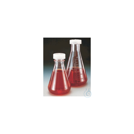 Nalgene&trade; Erlenmeyer-Kolben mit Schraubverschluss aus Polycarbonat