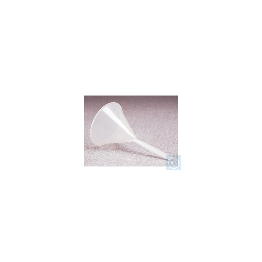 Nalgene&trade; Polypropylene analysis funnel 114mL Case of 36 77mm