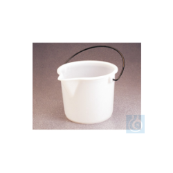 Nalgene&trade; graduated buckets in HDPE 9.5L Case of...