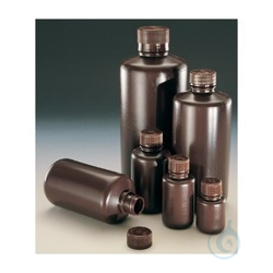 Nalgene&trade; Economy Braune Enghalsflaschen aus HDPE