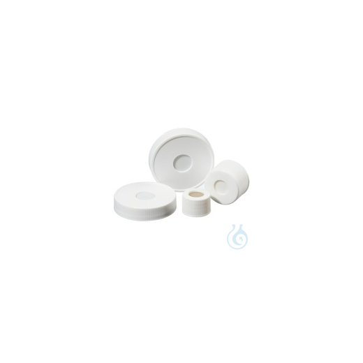 I-Chem&trade; top open closures with septum, 24-414 mm, verkl
