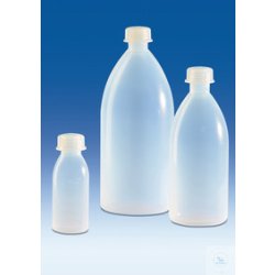 Enghalsflasche, PFA, mit Schraubkappe, PFA, 500 ml