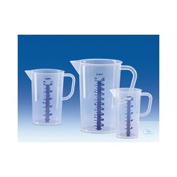 Messbecher, PP, erhabene blaue Skala, 1000 ml
