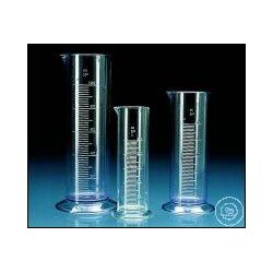 Graduated cylinder, SAN, class B, low form, raised scale,...