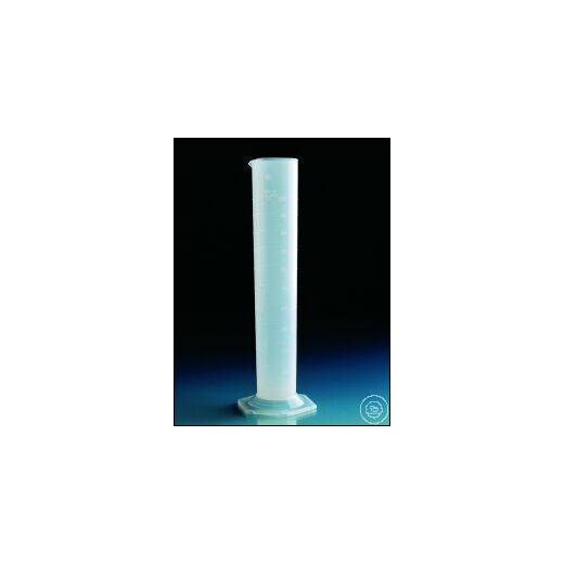 Messzylinder, PP, Klasse B, hohe Form, erhabene Skala, 10 ml