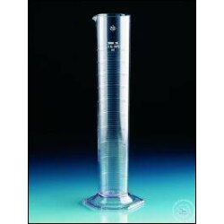 Graduated cylinder, SAN, class B, tall form, raised...