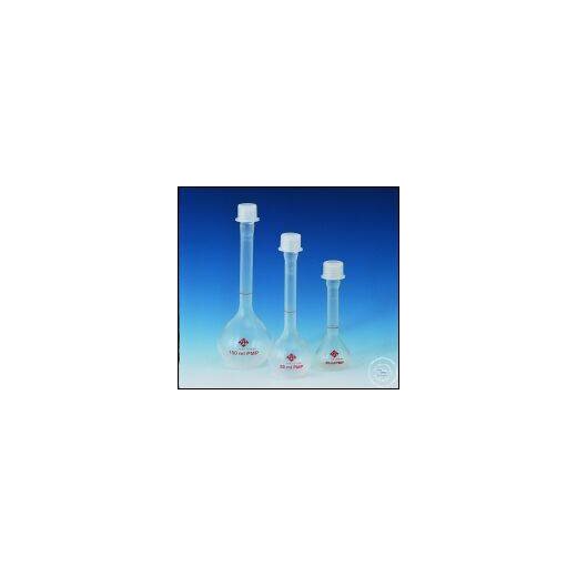 Volumetric flasks, PMP, class B, with screw cap, PP, 50 ml