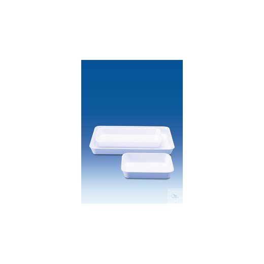 Instrument tray, MF, white, high form, 190 x 150 x 40 mm