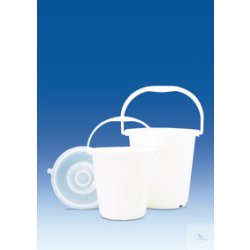 Bucket, PE-HD, white, graduated, without lid, 5 l