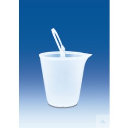Bucket with spout, PP, transparent, graduated, without...