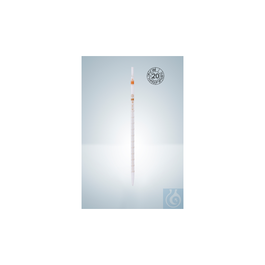 Messpipette, Klasse AS, braun graduiert, 2:0,01 ml