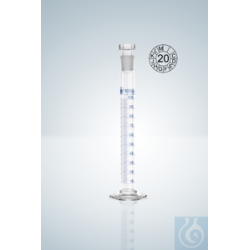 Mischzylinder DURAN®, Kl. A, blau grad., 2000:20 ml,...