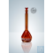Volumetric flask DURAN®, cl. A, amber glass, 50:0.08 ml, NS 14/23, H 140 mm