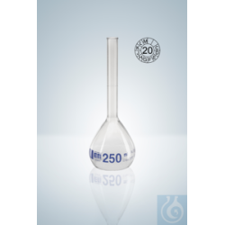 Messkolben DURAN®, Kl. A, blau grad., 20:0,04 ml, H...