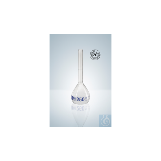 Messkolben DURAN®, Kl. A, blau grad., 5000:1,2 ml, H 470 mm