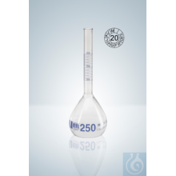 Volumetric flask DURAN®, blue grad., 750:1 ml, H 300 mm