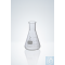 Erlenmeyer flask DURAN®, white graduated, narrow neck, beaded rim, 100 ml, height 105 mm