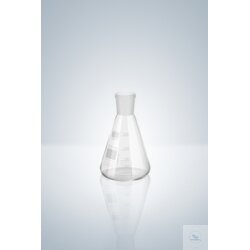 Erlenmeyer flask, white graduated, narrow neck, NS 29/32,...