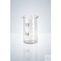Beakers, tall form, white graduated, 1000 ml, with...