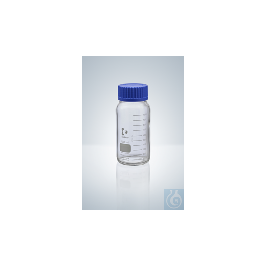Laboratory bottle DURAN®, clear glass, 1000 ml, height 218 mm, GLS 80 wide neck fl.