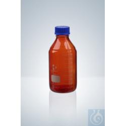 Laboratory bottle DURAN®, GL 45, amber glass, 100 ml,...
