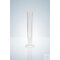 Graduated cylinder, cl. A, PMP, elev. scale, 25:0.5 ml, crystal clear