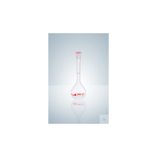 Volumetric flasks, cl. A, PMP, 250 ml, NS 19/26, highly transparent
