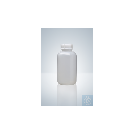 Weithals-Verpackungsflasche, PE-LD,natur, 250 ml, Höhe 123 mm, GL 40,
