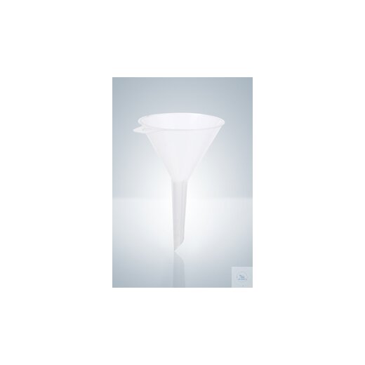 Trichter, PP, transparent, Ø 75 mm, Auslauf 6 mm, Höhe 110 mm
