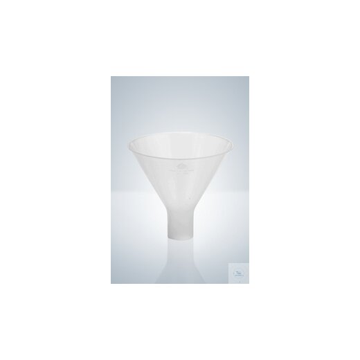 Pulvertrichter, PP, transparent, Ø 100 mm, Auslauf 22 mm, Höhe 65 mm