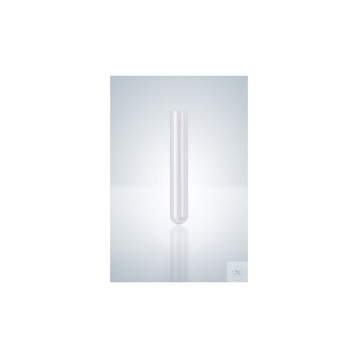 Test tubes, smooth rim, round bottom, 75 x 10 mm, wall thickness 0.8 mm