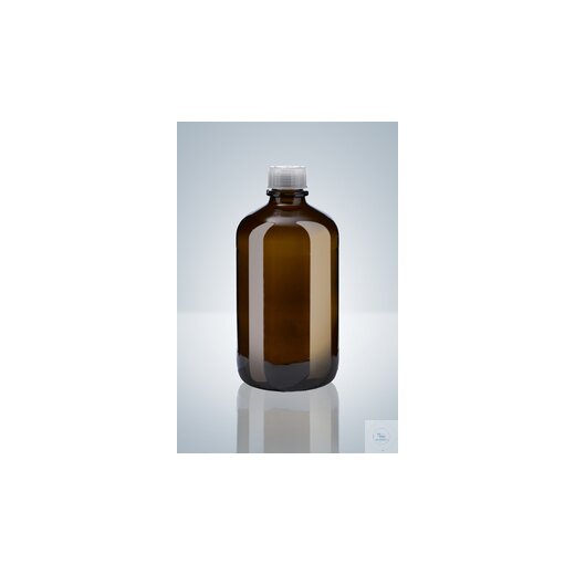 Amber glass bottle, 2500 ml, for opus®, ceramus® & solarus®