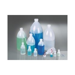 Narrow neck bottle, LDPE transparent, 5000 ml, m.V.