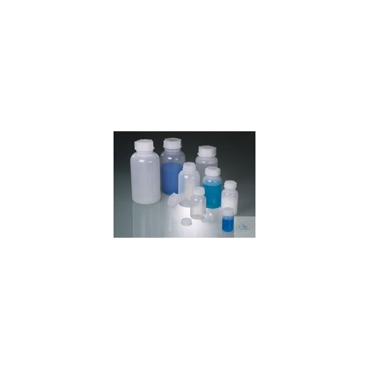 Wide-necked bottle, LDPE transp., round, 1000 ml, m.v.