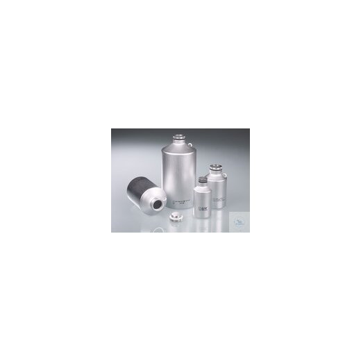 Aluminium transport bottle UN, AL 99.5, 125 ml, m.V.