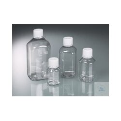 Laboratory bottle PET sterile, crystal clear, w. degree,...