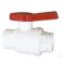 Ball valve PP white,1/2internal-M29x1,75 external,NW 15mm