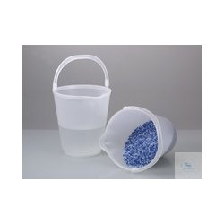 Polypropylene bucket, transparent, with spout, 12 l