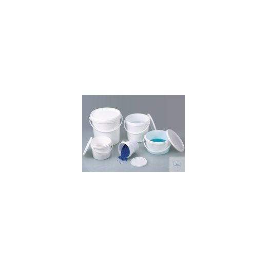Packaging pail, PP white, 2 l, with lid