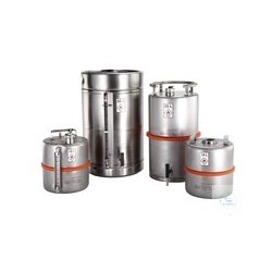 Safety canister V4A, tap, overpressure, 10l