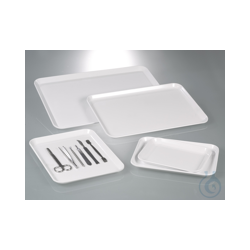 Instrumententablett, Melamin, LxBxH 268x208x17 mm