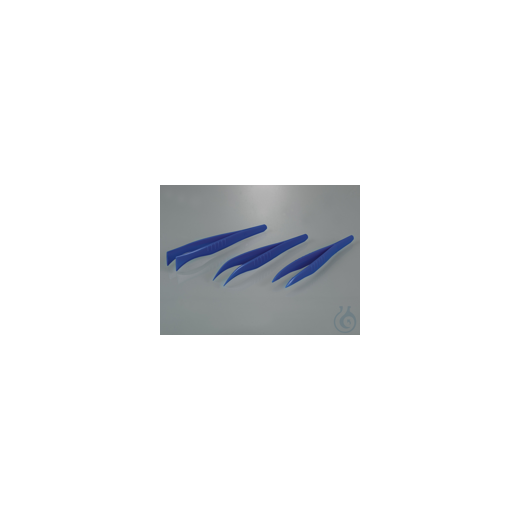 Einmalpinzette, spitz, 130 mm, blau, PS, steril
