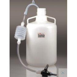 Suction siphon with ball valve, LDPE/PVC, 100 cm, 9 l/min