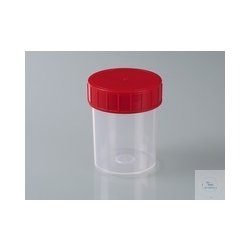 Sample beaker with lid, PP/LDPE, aseptic, 125ml