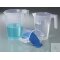 Measuring jug, stackable, PP, 1000 ml, open handle