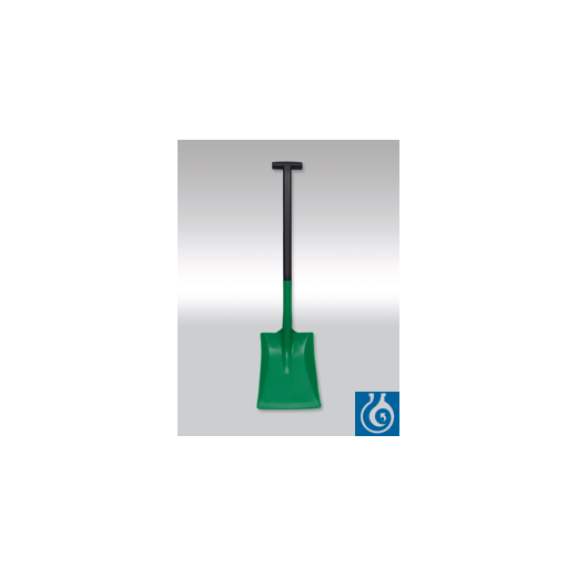 Industrial shovel, PP green, WxDxL 25x32x97cm