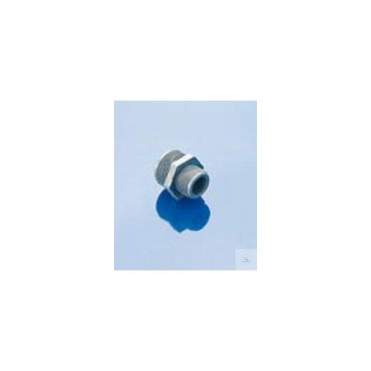Nipple, reduced, male thread, PP, 1/2-3/4, NW 13.5mm