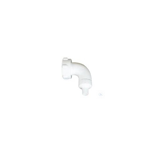 Schlauch-Winkel Überwurfm., weiß, M42x3, Ausl.11mm